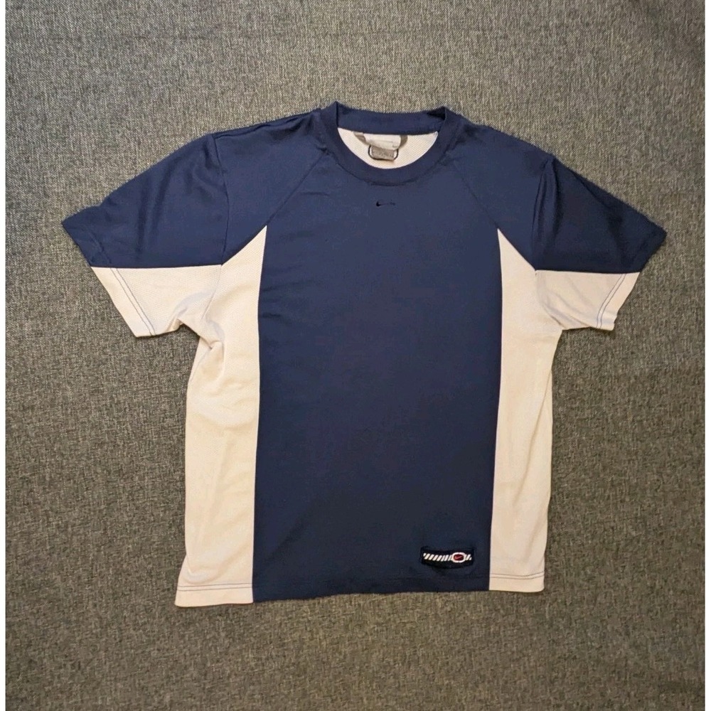 Vintage Nike Center Swoosh Performance Shirt Mens Large Embroidered Logo Tee